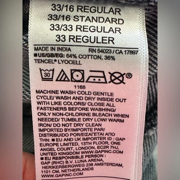 Gap| High Rise UltraSoft Horseshoe Jeans| Size 33/16 NWT - Picture 11 of 13
